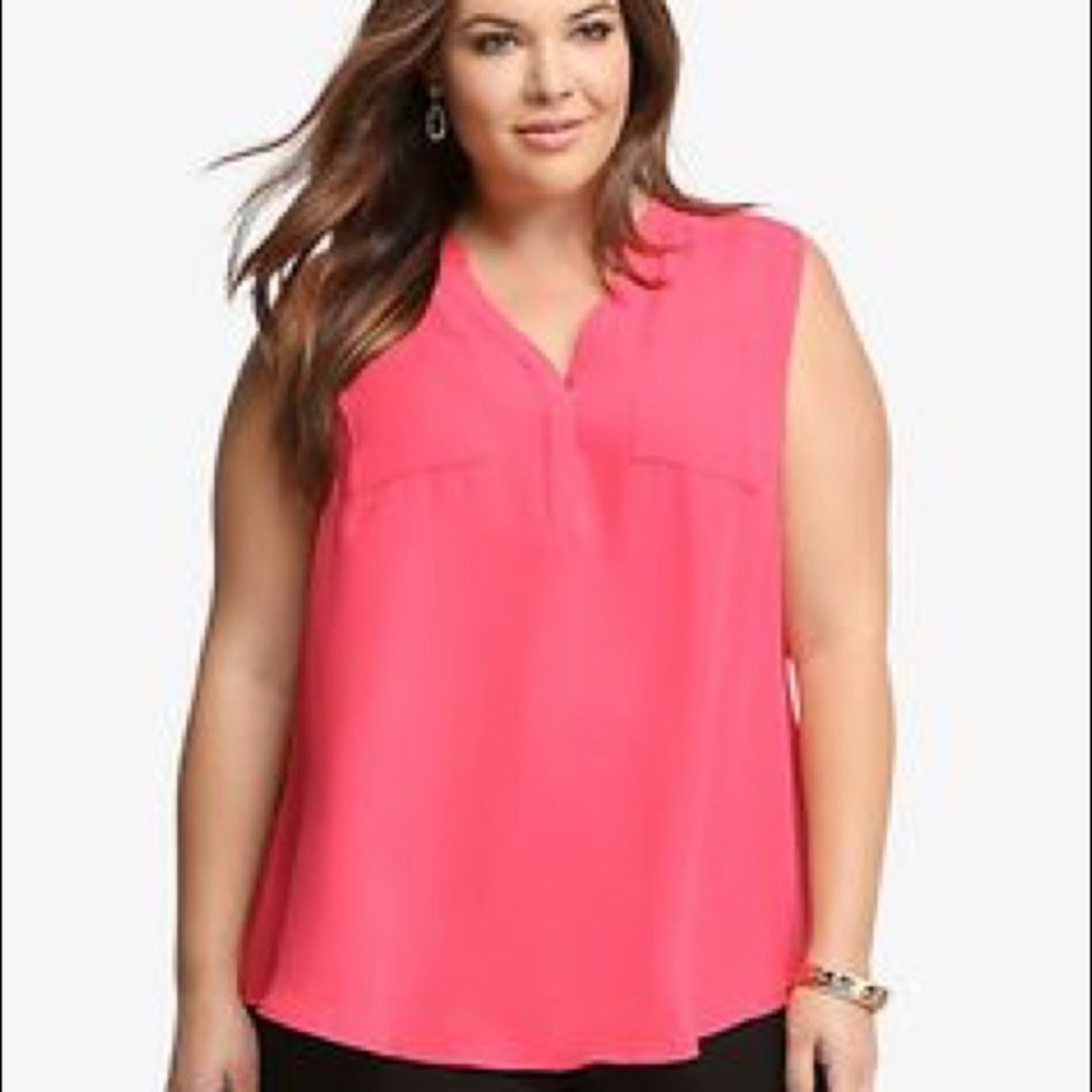 Torrid size 3 blouse fuchsia pink